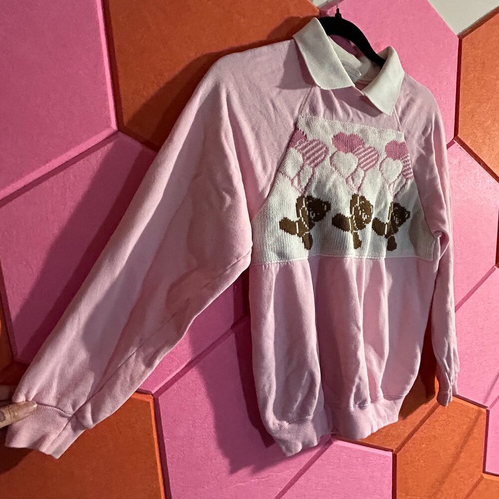 ✨ ICONIC Vintage 90's Pink Collared Pullover ✨